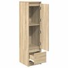 vidaXL Buffet haut ch&ecirc;ne sonoma 29,5x34x119,5 cm bois d'ing&eacute;nierie