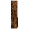 vidaXL Buffet haut ch&ecirc;ne fum&eacute; 63x33x140 cm bois d'ing&eacute;nierie