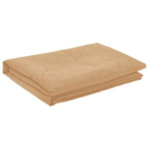 vidaXL Tissu de Table Rectangulaire Beige 140 x 160 cm