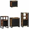 vidaXL Ensemble de mobilier de salle de bain 4 pcs Bois Recyclé Solide