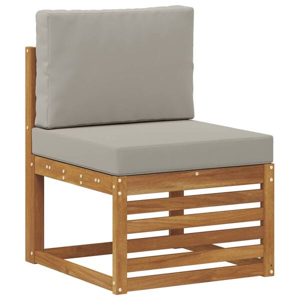 vidaXL Ensemble de canap&eacute; d'angle 9 pcs Gris Naturel et Clair