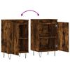 vidaXL Buffets 2 pcs ch&ecirc;ne fum&eacute; 40x35x70 cm bois d'ing&eacute;nierie