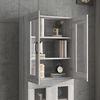 vidaXL Armoire murale suspendue Sonoma gris 69,5x34x90 cm