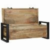 vidaXL Coffres de rangement 80 x 30 x 30 cm Bois de manguier massif