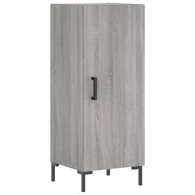 vidaXL Buffet haut Sonoma gris 34,5x34x180 cm Bois d'ingénierie