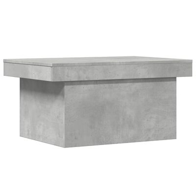 vidaXL Table basse gris béton 80x55x40 cm bois d'ingénierie