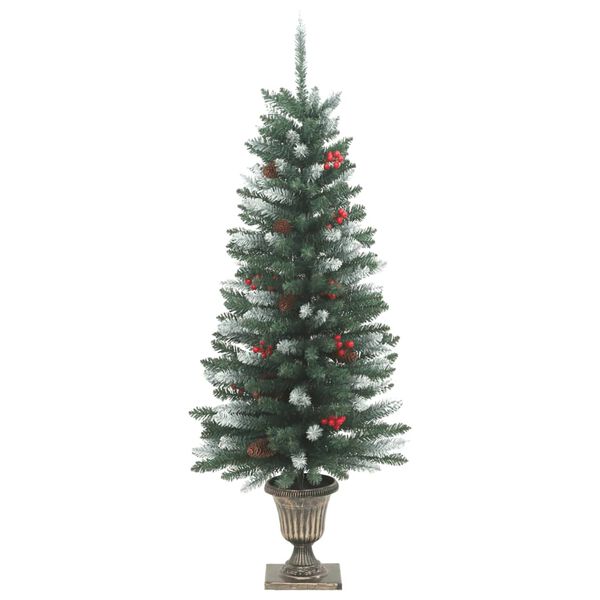 vidaXL Sapins de No&euml;l artificiels 2 pcs 100 LED vert et blanc 120 cm