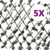 vidaXL Cl&ocirc;ture en treillis de saule 5 pcs 180x90 cm