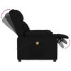 vidaXL Fauteuil de massage Noir Similicuir