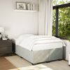 vidaXL Cadre de lit sans matelas gris clair 120x190 cm velours