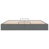 VidaXL Cadre de lit ottoman sans matelas gris fonc&eacute; 160x200 cm tissu