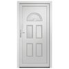 vidaXL Porte d'entr&eacute;e blanc 110x210 cm PVC