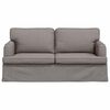 vidaXL Canap&eacute; 140cm Taupe M&eacute;tал