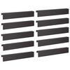 vidaXL Profil&eacute; de recouvrement de jardin 10 pc 100 x 10 x 15 cm Acier