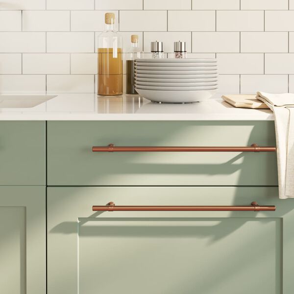 vidaXL Poign&eacute;es d'armoire 20 pcs bronze 320 mm acier inoxydable