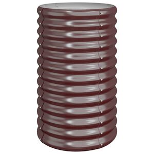 vidaXL Jardini&egrave;re de jardin Acier galvanis&eacute; 40x40x68 cm Marron
