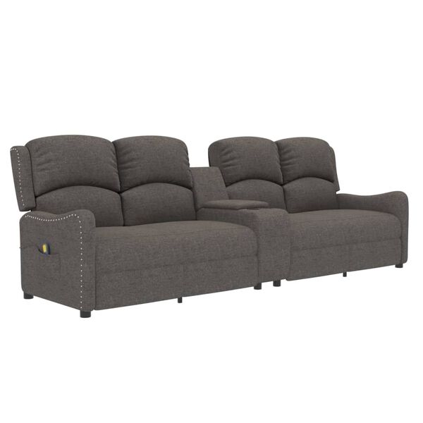 vidaXL Fauteuil de massage inclinable avec porte-gobelets 4 places