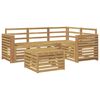 vidaXL Ensemble de canap&eacute;s d'ext&eacute;rieur 5 pcs Blanc 59 x 59 x 37 cm