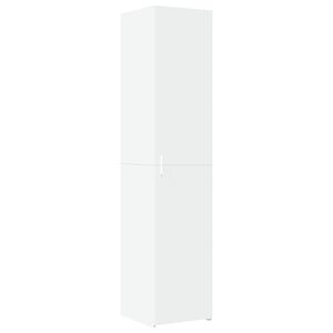 vidaXL Buffet haut blanc 40x42,5x185 cm bois d'ing&eacute;nierie