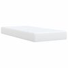 vidaXL Sommier &agrave; lattes de lit avec matelas Blanc 90x190 cm Similicuir
