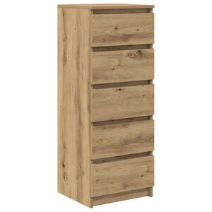vidaXL Buffet et tiroirs ch&ecirc;ne artisanal 37,5x35x99 cm bois ing&eacute;nierie