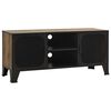 vidaXL Meuble TV Marron rustique 105x36x47 cm M&eacute;tal et MDF