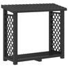 vidaXL Support &agrave; bois Anthracite 114 x 46 x 101 cm PP