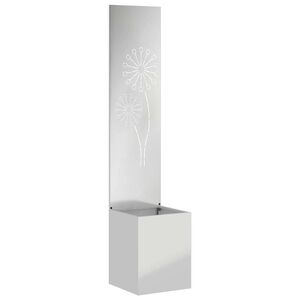 vidaXL &Eacute;cran de confidentialit&eacute; de jardin Argent&eacute; 32 x 32 x 150 cm