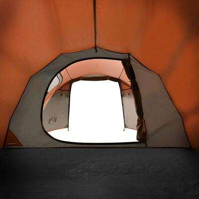 vidaXL Tente de camping tunnel 3 personnes orange imperméable