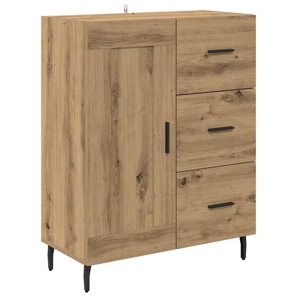 vidaXL Buffet avec tiroir Ch&ecirc;ne artisanal 69,5 x 34 x 90 cm
