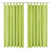 vidaXL Rideau occultant avec boucles 2 pcs 140 x 175 cm Vert