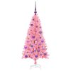 vidaXL Sapin de No&euml;l avec 150 LED avec support Rose 120 cm PVC