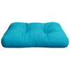 vidaXL Coussin de palette turquoise 60x60x12 cm tissu
