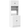 vidaXL Armoire de cuisine blanc 60x50x180 cm bois d'ing&eacute;nierie