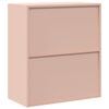 vidaXL Armoire de rangement Rose 80 x 40 x 90 cm Acier