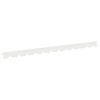 vidaXL Bordure de Pelouse 30 pc 102 x 4 x 4 cm Acier Blanc