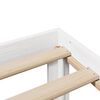 vidaXL Cadre de lit et t&ecirc;te de lit sans matelas blanc 135x190 cm