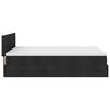 vidaXL Lit ottoman avec matelas et LED noir 140x190 cm tissu