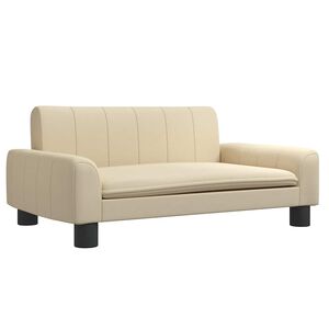 vidaXL Lit pour chien cr&egrave;me 70x45x30 cm tissu