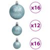 vidaXL Boules de No&euml;l 100 pcs turquoise 3 / 4 / 6 cm