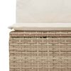 vidaXL Ensemble de canap&eacute; de jardin avec coussin 5 pcs Beige et cr&egrave;me