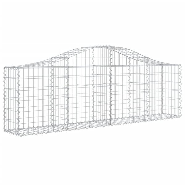 vidaXL Paniers &agrave; gabions arqu&eacute;s 6 pcs 200x30x60/80 cm Fer galvanis&eacute;