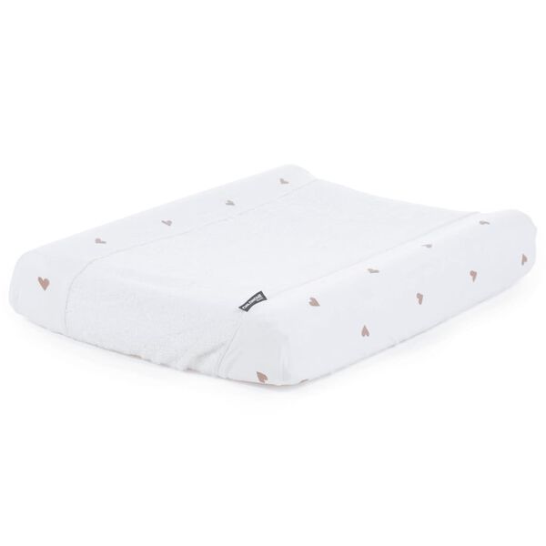 CHILDHOME Housse de coussin &agrave; langer Jersey C&oelig;urs