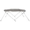 vidaXL Toit bimini &agrave; 4 arceaux parois lat&eacute;rales 243x(230-244)x137 cm