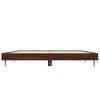 vidaXL Cadre de lit sans matelas ch&ecirc;ne marron 140x190 cm