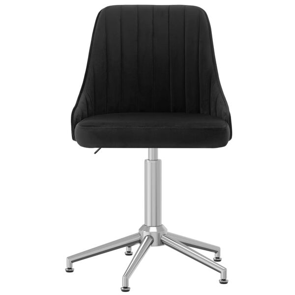 vidaXL Chaise pivotante de bureau Noir Velours