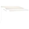 vidaXL Auvent automatique sur pied 300x250 cm Cr&egrave;me