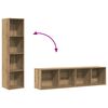 vidaXL Biblioth&egrave;que/Meuble TV ch&ecirc;ne artisanal 36x30x143 cm