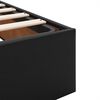vidaXL Cadre de lit ottoman sans matelas noir 120x190 cm similicuir