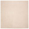 vidaXL Tapis antid&eacute;rapant en fausse de lapin OLITE Taupe 240 x 240 cm